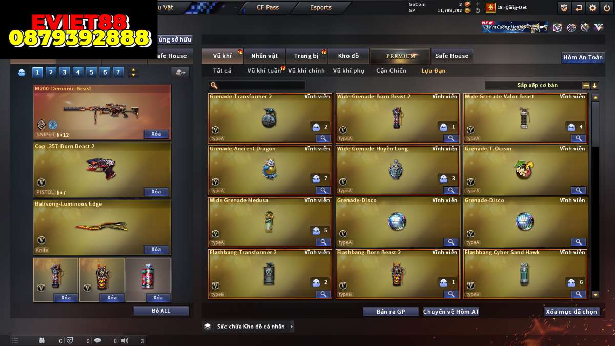 shop acc cf uy tin gia re
